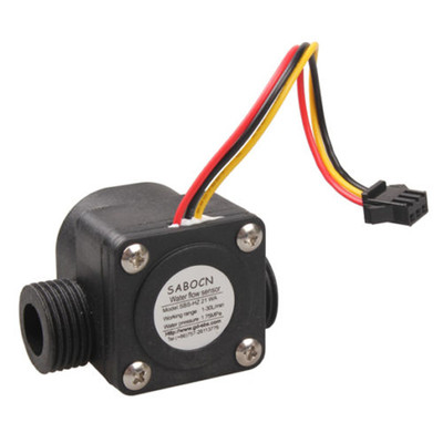 G1/2 Water Flow Sensor Fluid Flowmeter Switch Counter 1-30L/min Meter