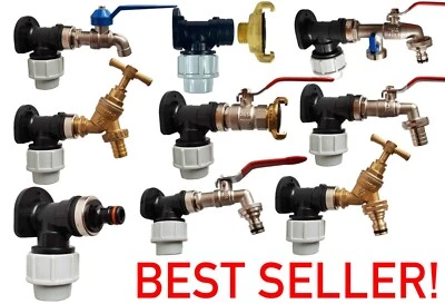 COST WISE 20mm MDPE Wall Back Plate & Garden Tap Fitting – Outdoor Water Tap Options