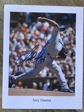 Javy Guerra Autographed 8.5x11 Photo Los Angeles Dodgers