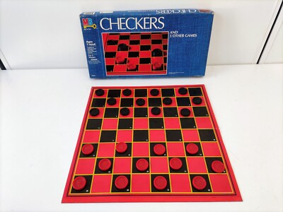 Checkers und 5 weitere Spiele. Milton Bradley Co. 1982 komplett