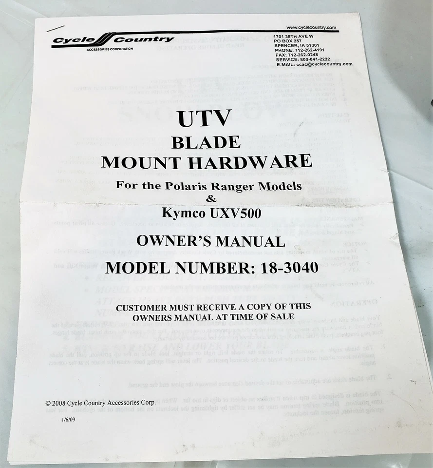 Cycle Country 2" Receiver T-Bar Adapter Polaris Ranger 500-800 18-3040 - Image 3 of 4