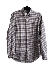 Polo Ralph Lauren Men Button-Down Shirt Large Red White Blue Plaid Colorful Pony