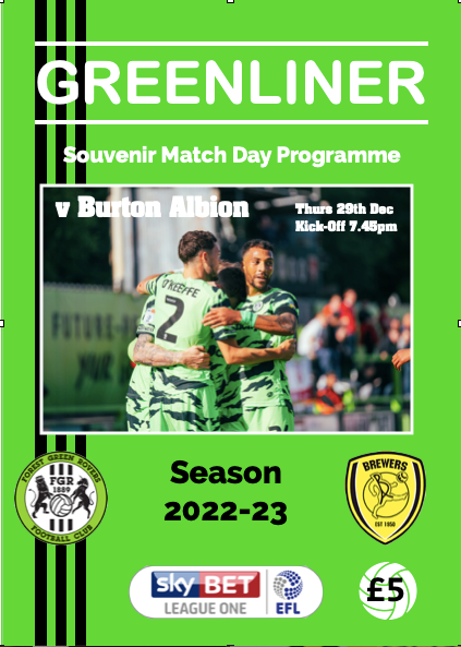 2022-23 FOREST GREEN ROVERS v Barnsley Div Souvenir PROGRAMME 15 - Main Image
