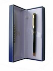 Waterman Exclusive Ballpoint Pen Black Lacquer & Gold Black Ink New In Bx France