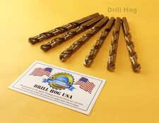 Drill Hog® 3/8" Cobalt Drill Bits M42 3/8" Drill Bit 6 Pack Lifetime Warranty  