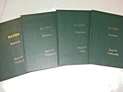 alte Noten Haydn Quartette Band IV 4 Geige Viola Cello gebunden Edition Peters
