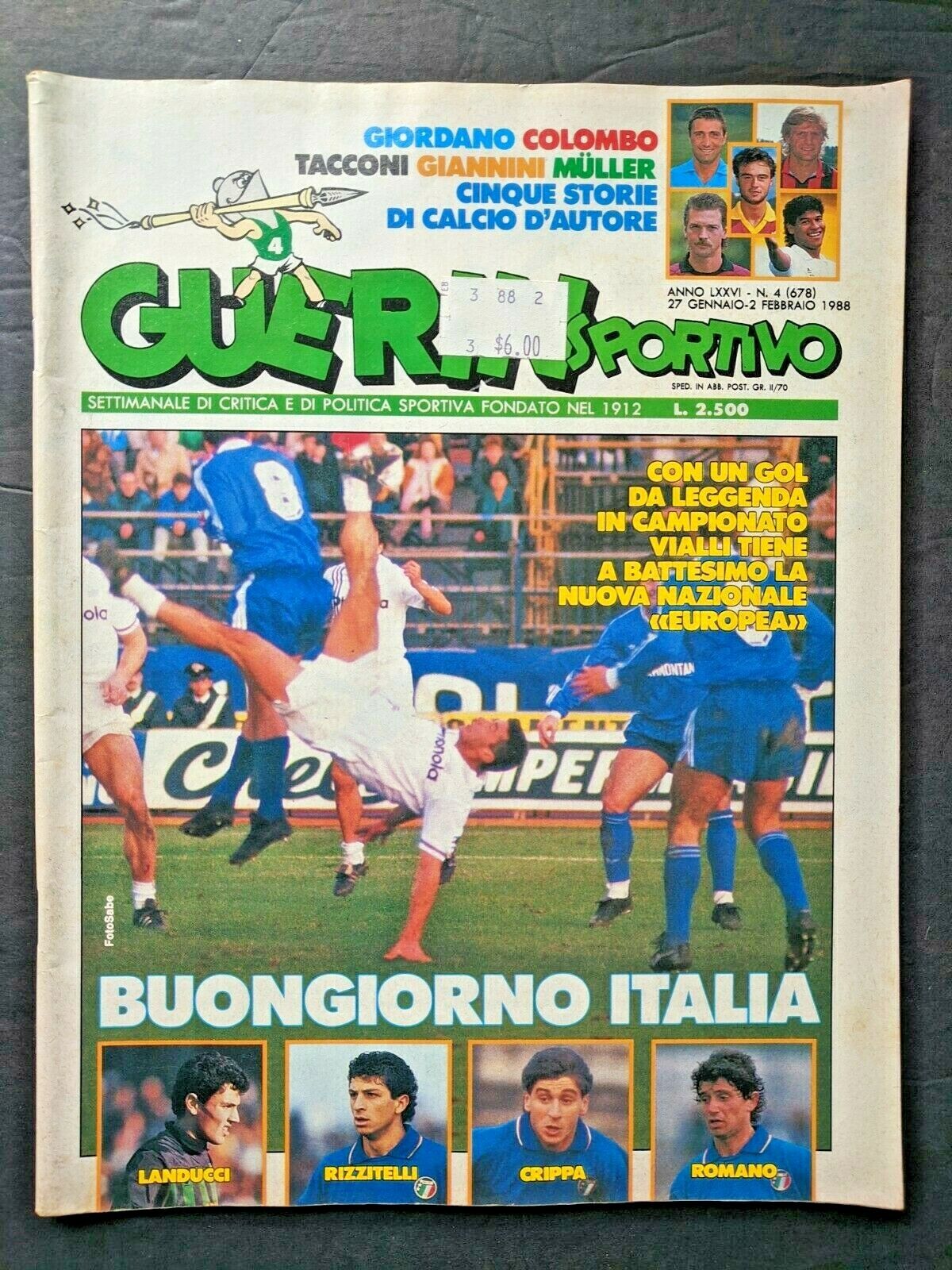 From the Italian magazine Guerin sportivo, a page with the