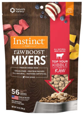 Nature's Variety Instinct Raw Boost Mixers Beef Freeze Dried Dog Food