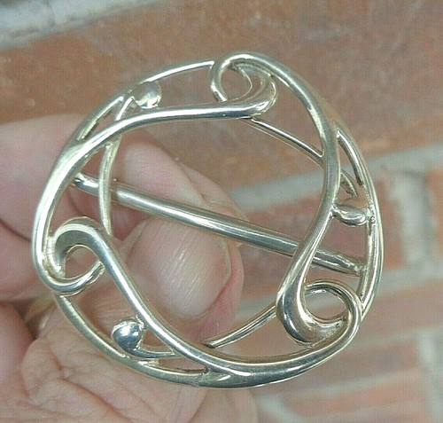 Écharpe Broche Ola Gorie Écossais Argent Sterling 1990 1991 1993 Edinbourg - Photo 4 sur 18