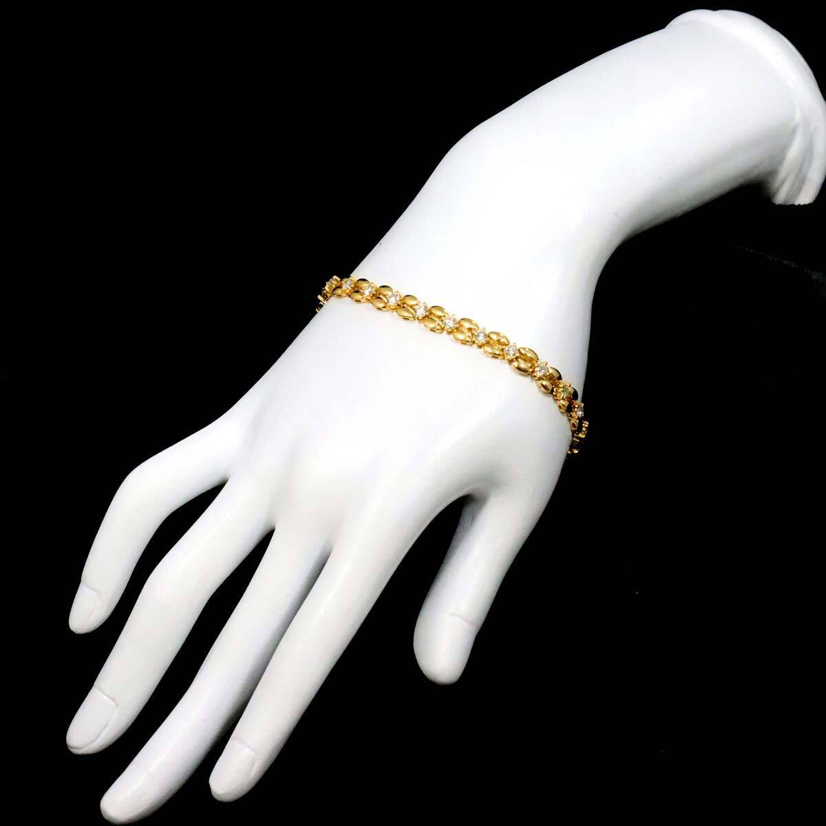 Diamond 2.50ct Bracelet 18K K18 YG Yellow Gold 750 90263291 Diamond 2.50ct Bracelet 18K K18 YG Yellow Gold 750 90263291