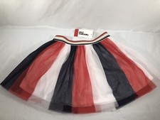Epic Threads NEW MACY Girl's Tulle Tutu Skirt Glitter Waistband Red White Blue