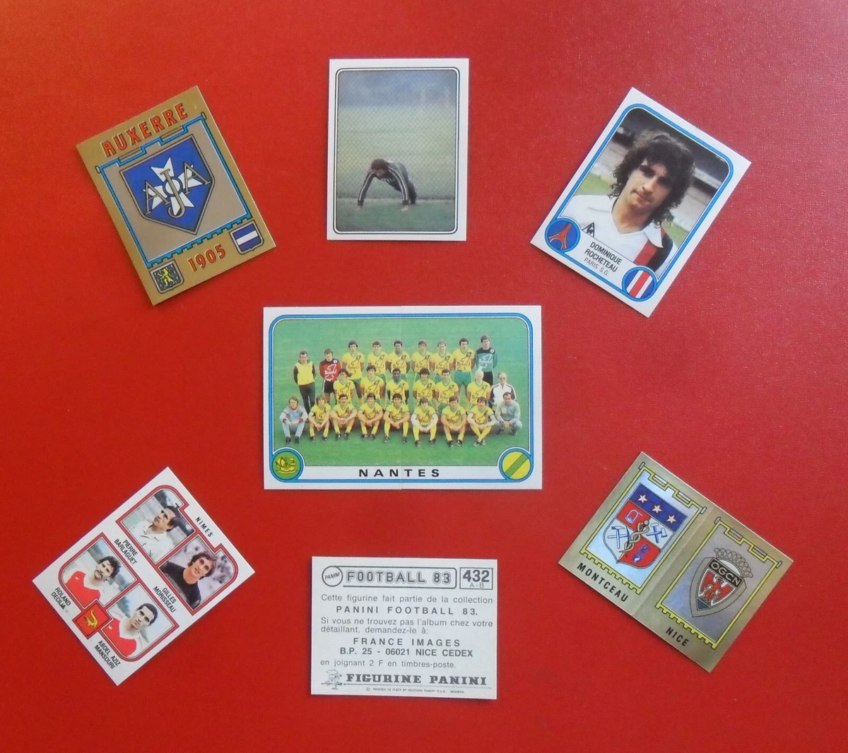 Sticker Panini Foot 1983 Pawel Janas Auxerre # 6 Recup Removed