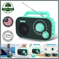 Battery Operated AM FM Radio with Large Dial and Loud Sound for Seniors  Elders