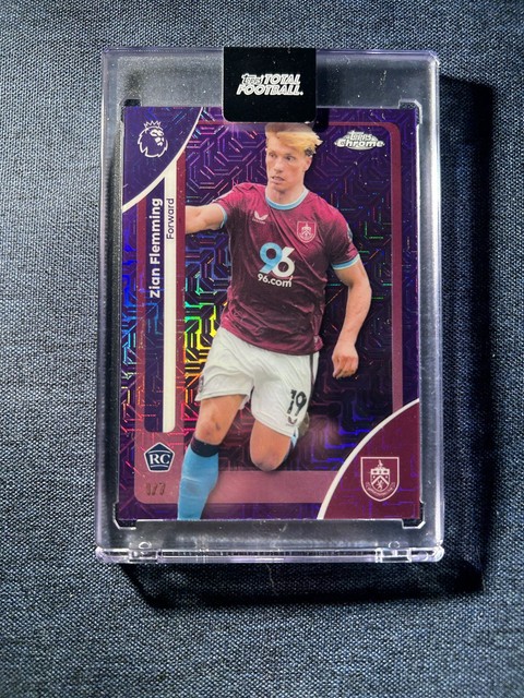 Topps Premier League Chrome 2025/2026 Rookie Purple Zian Flemming 1/7 Burnley FC