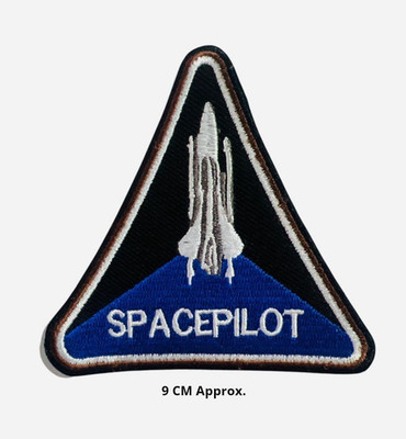 Bestickter Patch Space Pilot Shuttle Weltraumstart Bügelbild/Aufnähen Charge N-789