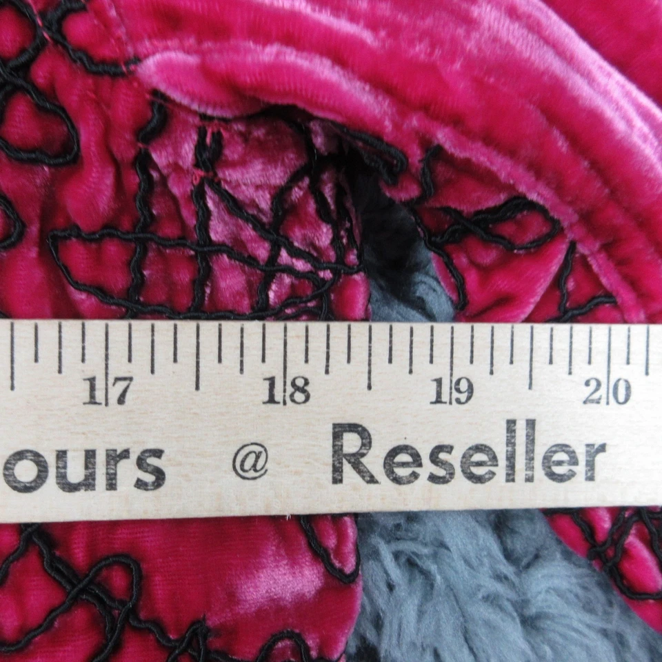 Jaqueta Chicos Feminina 1 Bordada Veludo Botão Para Cima Boho Declaração Blazer Casaco - Imagem 4 de 4