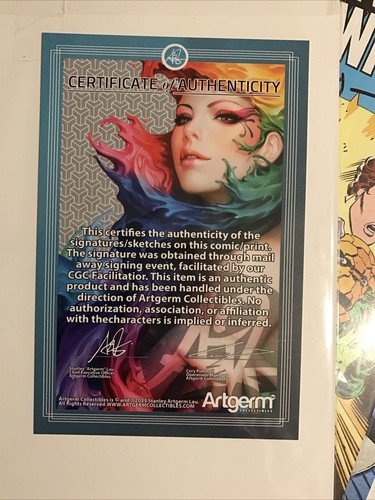 The Spectacular Spider-Man #3 1:25 Derrick Chew Variant Marvel Signed with COA - Picture 6 of 6