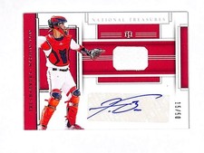 2020 Panini National Treasures Tres Barrera 15/50 Auto Jersey Card Nationals