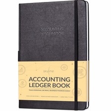 Accounting Ledger Book for Bookkeeping Small Business, Black