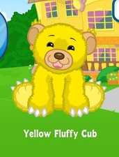 Webkinz Classic Yellow Fluffy Cub Virtual Adoption Code Only Messaged