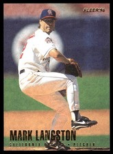 Mark Langston 1996 Fleer #51 Angels MLB READ FREE SHIPPING AutographDen