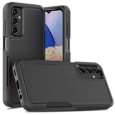 Designed for Samsung Galaxy A15 5G Case 2 in 1 Rugged Shockproof Black Cover