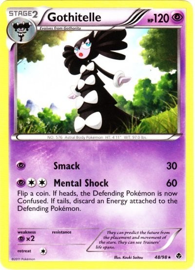 Pokemon - Gothitelle - 48/98 - Rare - Emerging Powers - NM