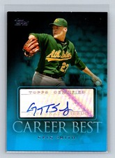 2009 Topps Greg Smith #CBA-GS Oakland Athletics Career Best Autographs