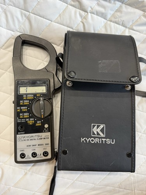 #ad Kyoritsu KEW SNAP Model 2003 AC DC Clamp Meter Test Leads Not Included C $90.00