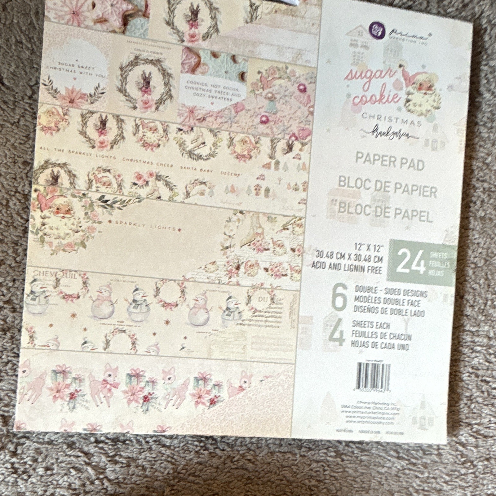 Sugar Cookie 24 Sheet Frank Garcia 2020 Scrapbook Pads