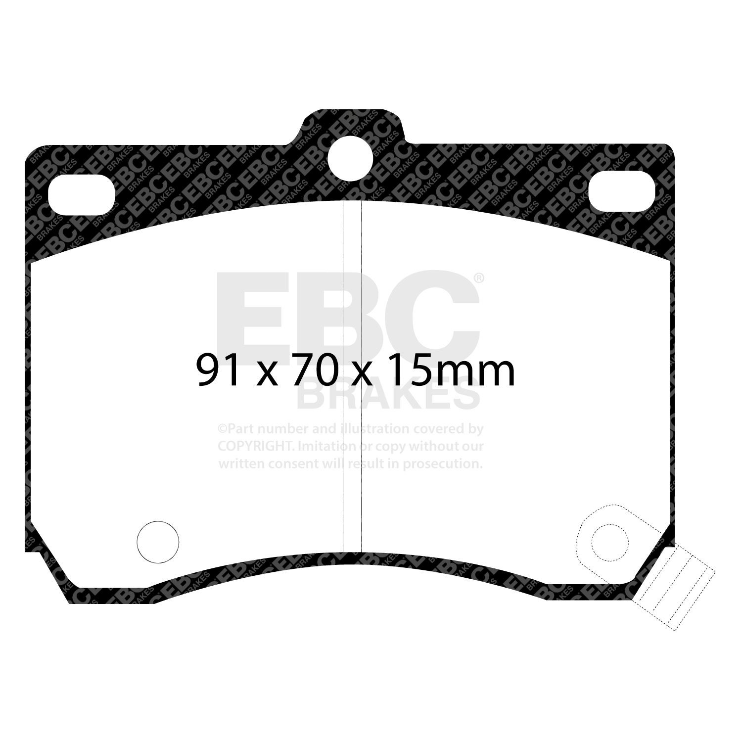 EBC DP4824R BRAKE PAD SET DISC BRAKE Front