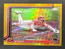 2025 Topps Chrome Logofractor Edition - Spencer Steer #174 Gold #/50