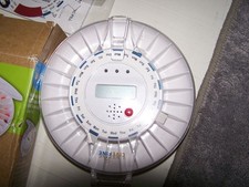 LiveFine Smart 28-Day Automatic Pill Dispenser with Locking Key, Clear Lid