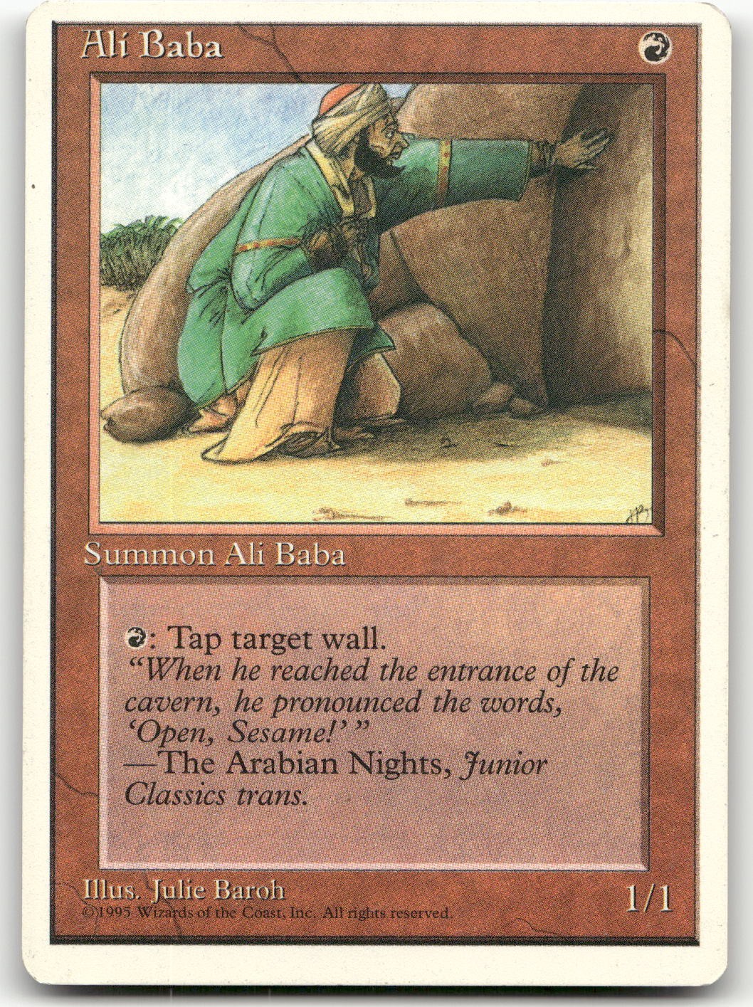 Ali Baba (MP) Fourth Edition 4ED Magic MTG