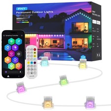 FNY Permanent Outdoor Lights 150ft Smart RGB with 90 LED, IP67 Waterproof for...