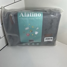 Alatino Portable Diaper Changing Pad Travel Baby Changing Station Gray New