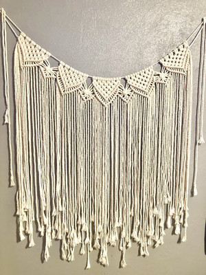 handmade macrame wall hanging 38''×43''