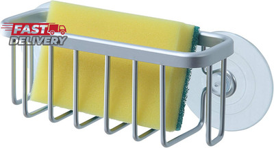 Sunnypoint Neverrust Kitchen Sink Suction Holder for Sponges, Scrubbers, Soap, K