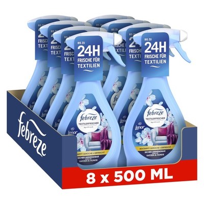 Febreze Textilerfrischerspray 8x500 ml Aprilfrisch 500 (8er Pack), Rosa 