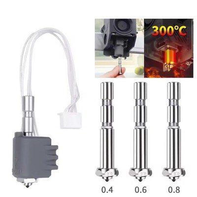 Hotend 0.4mm 0.6mm 0.8mm Düse für Anycubic Kobra3 Max 3D-Drucker Schnellwechsel