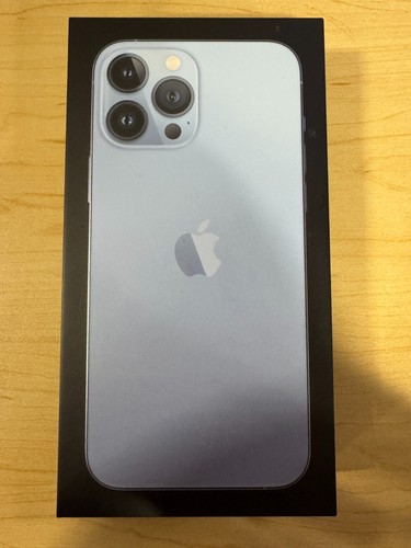 Apple iPhone 13 Pro Max Empty Retail Box Only Sierra Blue NO PHONE!