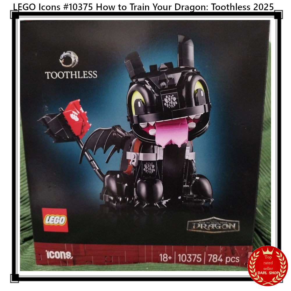 LEGO Icons #10375 How to Train Your Dragon: Toothless 2025 New