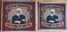 Booker T & The MG'S Steve Cropper Inserto Autografiado con CD Fire It Up Sin Sellar
