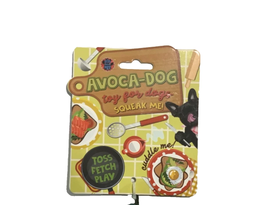 Bow-Wow Pet Products Dog Toy Avoca-Dog (8x8x5") Plush w/ Squeaker NEW - Image 4 of 4