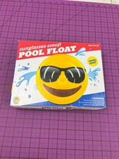 FUN IDEAS Sunglasses Emoji Jumbo Pool Float Ages 8 80