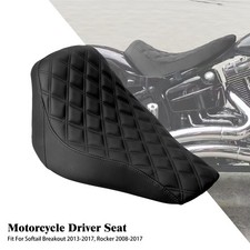 Sedile singolo nero guidatore anteriore per Harley Rocker 2008-2017 Breakout Softail 13-17
