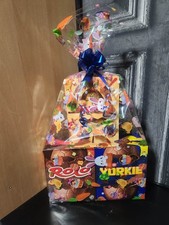 Easter Egg Tower 3 Large Size Eggs Wrapped In Cellophane Gift Bag