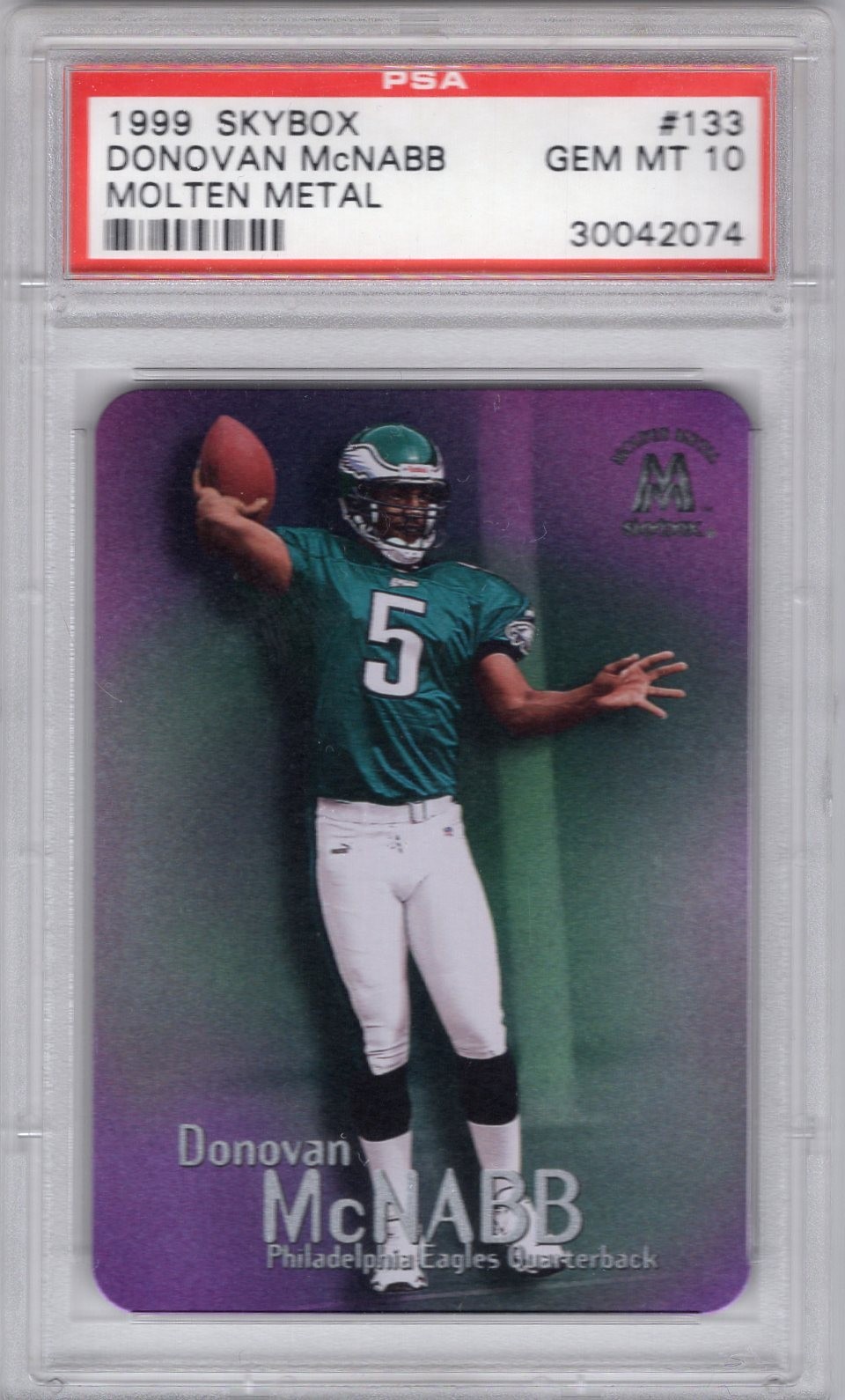 Donovan McNabb Skybox Molten Metal #133 Base