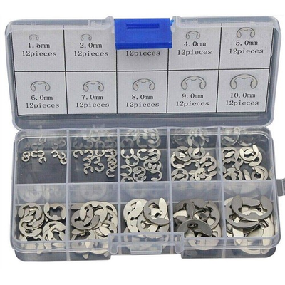 #ad #ad Industrial Commercial Supplies Snap Ring Kit Metal Washer 120pcs M1.5 M10 $11.47