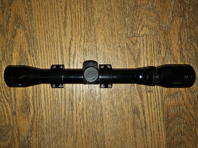 Tasco 4x32 omni view SuperCon coated Vintage Rifle Scope w/ Rings TV View